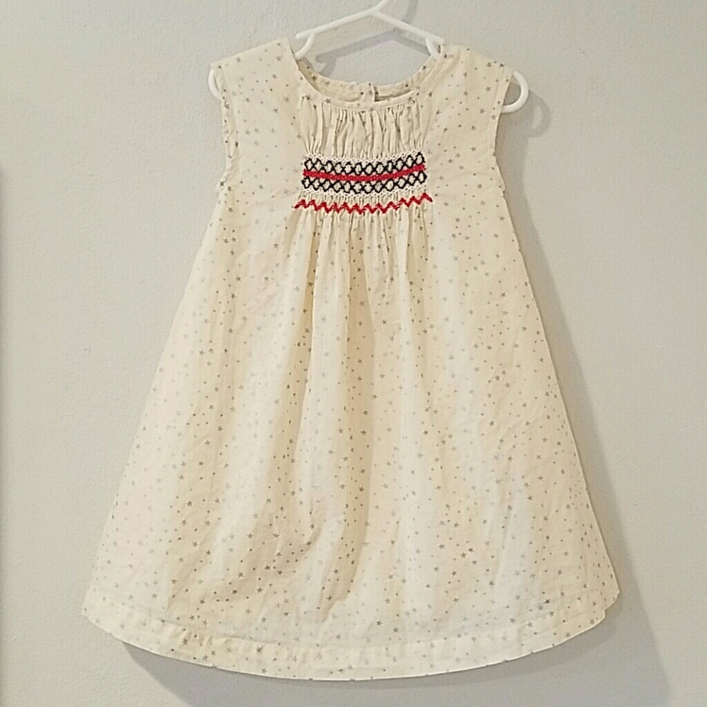BABY GAP NWT Embroidered Star Dress 3T